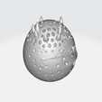6.png Easter Monster Egg Skull Mask 3D Print – Spooky Bunny Horror Decor – Gothic Egg Sculpture
