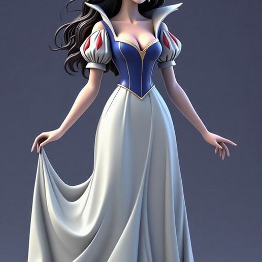 snow white dress cartoon The History of Costumes Blog A cartoon illustration of Snow
