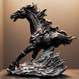 14.png Majestic Equine Art: Classical Marble Bust STL - Antique Marble Horse Statue with Relief Pedestal - Marinus: The Regal Stallion Bust - High Detail Sculpture