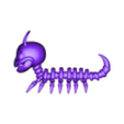 skalapen2.stl Skullipede Skeleton – Fantasy Insect 3D Model / Скелет Сколопендры – фантазийная 3D-модель