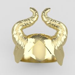 1.jpg STL file Malefica ring 3D model・3D print design to download