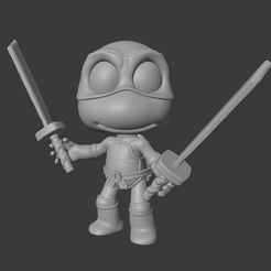 1.jpg STL file LEONARDO - NINJA TURTLES・3D printer design to download