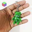key.jpg Shamrock Wiz Bear - Toy + Keyring (Print-in-Place)