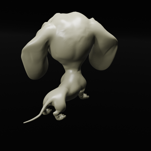 11.png Dachshund Dog with Big Head – Cute Stylized STL File for 3D Printing