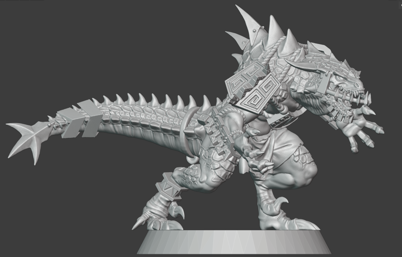 Football Lizard Download STL file FANTASY FOOTBALL LIZARD BLOCKER 2 • Model to 3D print ...