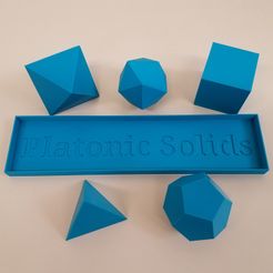 20191112_084602.jpg Free STL file Platonic Solids with Tray・3D printing template to download, abbymath