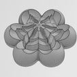 wf2.jpg Corolla flower Florentine rosette onlay relief 3D print model