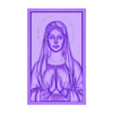 F2.stl Pingente Virgem Maria 5 Modelo de impressão 3D