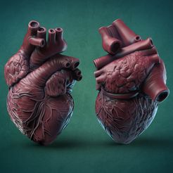 6356.jpg Fichier STL Coeur humain・Objet pour impression 3D à télécharger