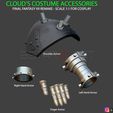 001.jpg Cloud Armor Accessories - Final Fantasy VII Remake 3D print model