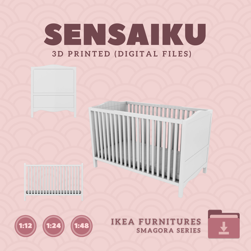 70.-SMAGORA-Series-5.png Miniature Replica SMAGORA Furniture Series for Miniature Dollhouse - IKEA - 3D Print Instant Download