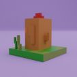 galo-3.jpg minecraft rooster model | STL file for 3D printing