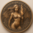 daughters-of-the-flame.png daughters of the flame coin token double sided