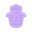 STL-ManoHamsha11cm.stl Hamsa Hand, Cookie Cutter, Cookies Cutter, Aroma Base, Candle Holder