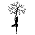 2.png Yoga Meditation And Tree Wall Art 2D
