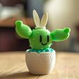 CactiSteve-Customizable-TheNerdyTwitch-2.jpg Cartoon Cacti Apple Pencil Holder with Magnetic Hats!