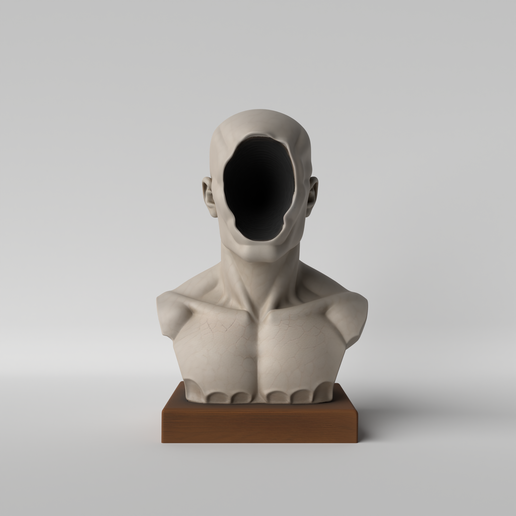 Who Am I – Faceless Man Sculpture 3D model