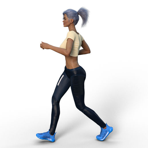 Download Stl File Sport Run Footing Girl 2 3d Print Object ・ Cults