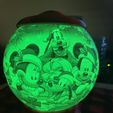 Mickey Christmas night light lithophane