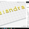 cura.png MAIANDRA font uppercase and lowercase 3D letters STL file