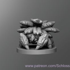 www.patreon.com/Schlossbauer STL-Datei Stachelkäfer kostenlos・3D-Drucker-Modell zum herunterladen