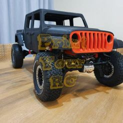 IThdfegyMiU.jpg Télécharger fichier STL Jeep Gladiator 2020 rc body・Modèle à télécharger et à imprimer en 3D, PrintYourRC