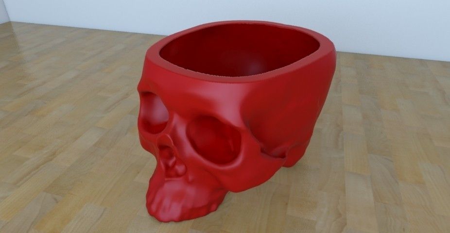 06.jpg Archivo STL gratuito skull plantpot・Idea de impresión 3D para descargar, tridimagina