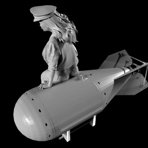 👧 Bombshell Girl Statuette・ STL File for 3D printing・Cults