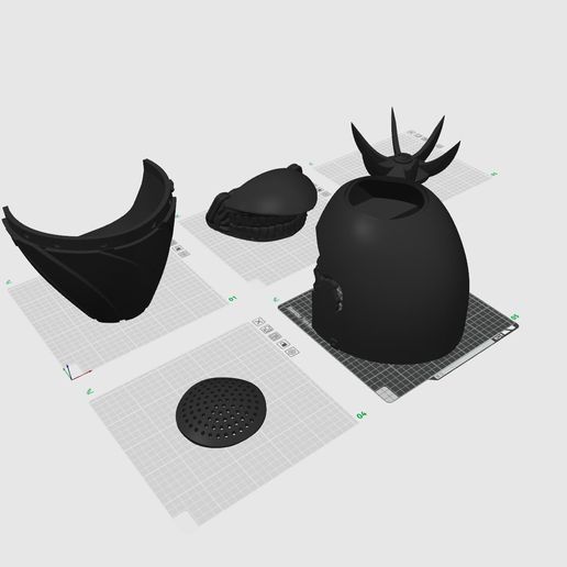 bambu-piatto-devil-bomb.jpg Маска дьявольской бомбы - по мотивам Резе из "Человека с бензопилой