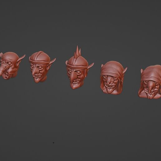 headsclay.jpg Goblin Heads
