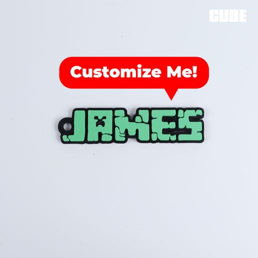 02-100.jpg MINECRAFT Customizable Keychain
