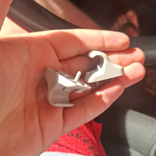🚗 Hyundai i10 / i20 Sun Visor Clip 3D Model | Interior Sunvisor Holder STL (2010–2015)
