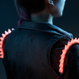 2.png Бесплатный STL файл Cyberpunk Spikes・Шаблон для 3D-печати для загрузки