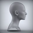 300.23.jpg 12 3D Head Face Female Character Women teenager portrait doll 3D Low-poly 3D model