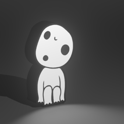 Kodama Princess Mononoke lightbox / Kodama la princesa mononoke lightbox / Kodama la princesa mononoke lightbox - 3D model önizlemesi