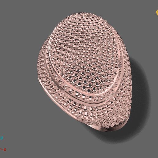 WOMEN RING W' STONE - 3DM STL RENDER DETAIL 3D PRINT MODEL - 3D model