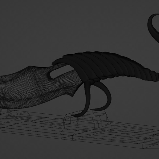 Screenshot_6.png Download OBJ file Scorpion dagger・Model to download and 3D print, Du_Al