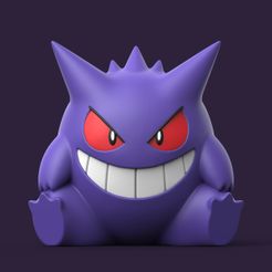 Gengar07.jpg STL-Datei POKEMON - GENGAR・3D-druckbare Vorlage zum herunterladen