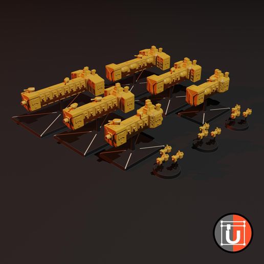 DwarfFleet_4.jpg Dwarf Guilds Fleet for Grimdark Future: Warfleets