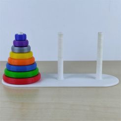1.jpg STL file Tower of Hanoi・Design to download and 3D print