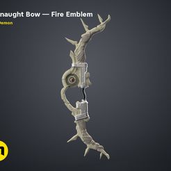 Failnaught-Bow-01.jpg 3D file Failnaught Bow — Fire Emblem・3D printer design to download, 3D-mon
