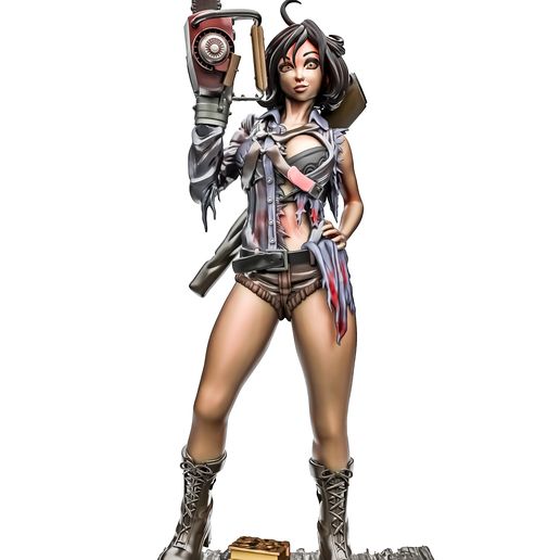 😵 EVIL DEAD SEXY GIRL ASH WILLIAMS BISHOUJO・ STL File for 3D