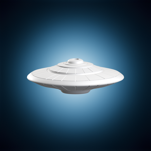 Classic UFO Flying Saucer 3D Model