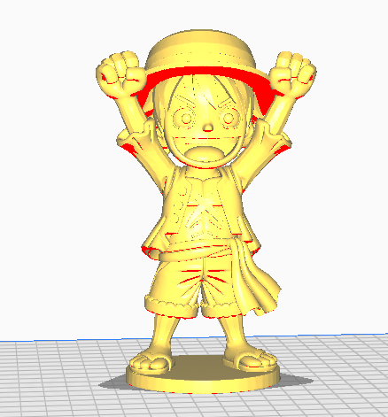 Luffy1.png Affe D. Luffy - One Piece stilisierte Figur (Joy Boy Pose)