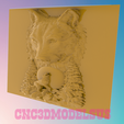 2.png Wolf song,3D MODEL STL FILE FOR CNC ROUTER LASER & 3D PRINTER