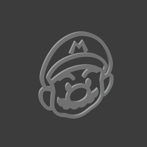 Mario.jpg Mario Outline - Super Mario Silhouette