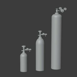 a1.jpg Archivo 3D Botellas de oxígeno - 5L, 10L, 20L - 1/35 1/72・Objeto imprimible en 3D para descargar