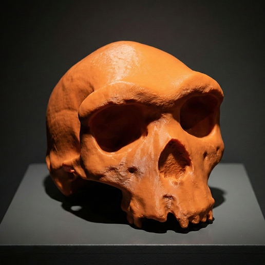 💀 Homo Heidelbergensis Skull Stl, 3D Printable Human Evolution Fossil ...