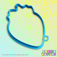 254_cutter.png FRESH STRAWBERRY COOKIE CUTTER MOLD