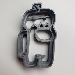 20201003_093305.jpg Файл STL among us cookie halloween・Модель 3D-принтера для скачивания